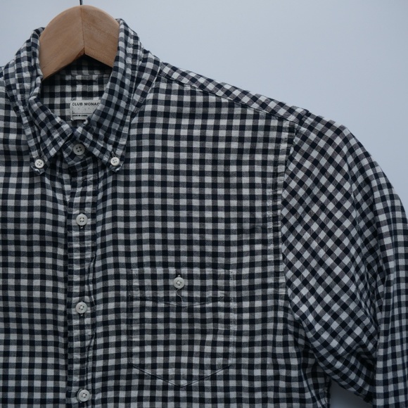 Club Monaco - Plaid - Slim Fit Button Up Casual - Picture 6 of 8